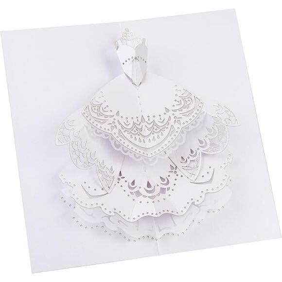 Pure Alchemy Paper Engineered Wedding Card Popup Laser Cut AL006 Something Blue - Picture 1 of 7